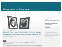 Tablet Screenshot of powderandglory.com